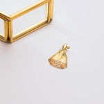 Médaille Silhouette Brillante San Fermin Or Jaune 18 Carats 22x16 mm