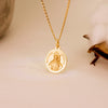 18K Medalla Santiago Apostol Bisel 18 mm