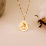 18K Medalla Santiago Apostol Bisel 18 mm