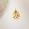 18K Medalla Esperanza De Triana Silueta Tallada 35x28 mm