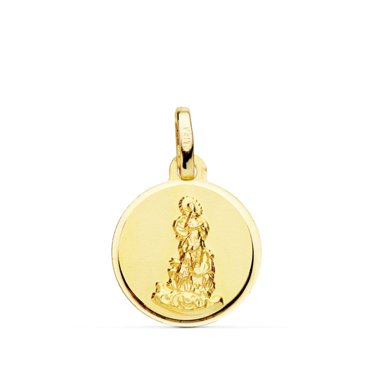 18K Medal Virgin Our Lady of the Saliente Bezel 16 mm
