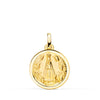 18K Medalla Virgen Nuestra Señora De Begoña Bisel 18 mm