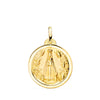 18K Medalla Virgen Ntra Sra De Begoña 20 mm Bisel
