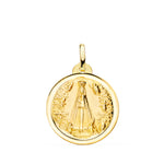18K Medalla Virgen Ntra Sra De Begoña 20 mm Bisel