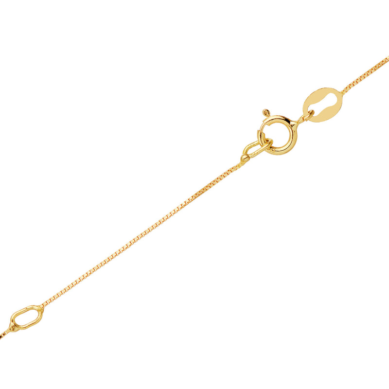18K Colgante Oro Amarillo Con Diamantes 0.182Qts - Vs2 G. Med: 6.5mm. Cadena 42 3cm
