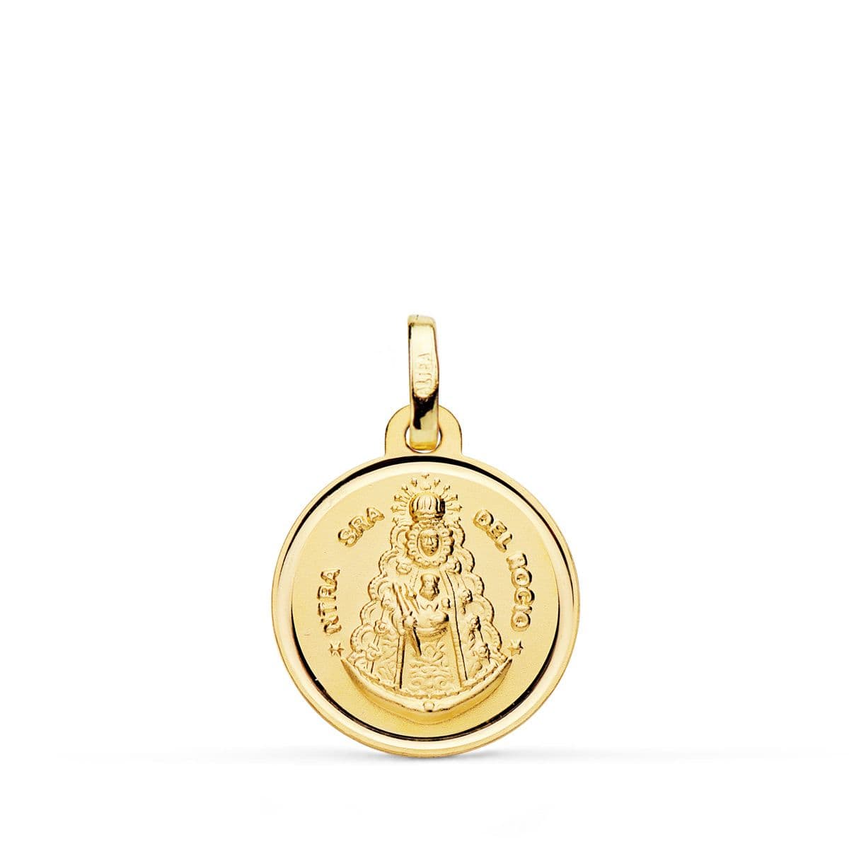 Médaille Vierge du Rocio 18K Biseau 16 mm