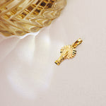 18K Virgen Del Pilar Silueta 21x11 mm