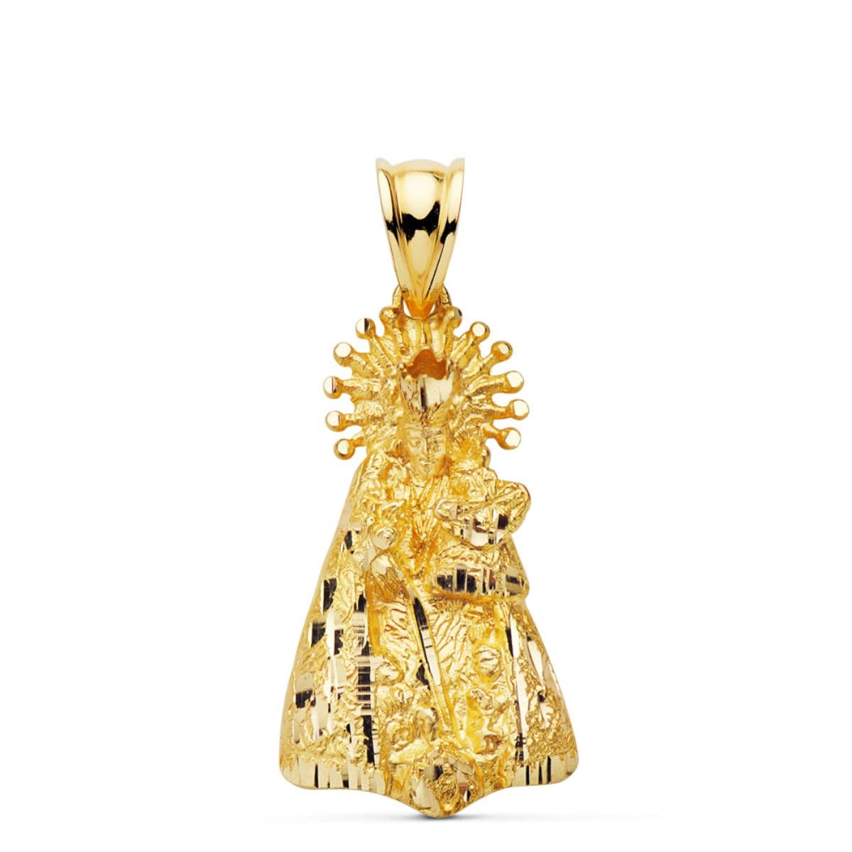 18K Pendant Virgin of the Forsaken Silhouette 23 x14 mm