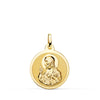 Médaille du Sacré-Cœur de Jésus 18K Mat et Brillant 18 mm