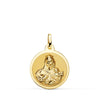 Vierge Scapulaire Brillante 18K de Carmen et Cœur de Jésus 18 mm