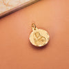 18K Medalla Cristo Sagrado Corazon De Jesus Tallada 18 mm