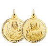18K Openwork Helix Scapular of the Virgin of Carmen and the Heart of Jesus 28 mm