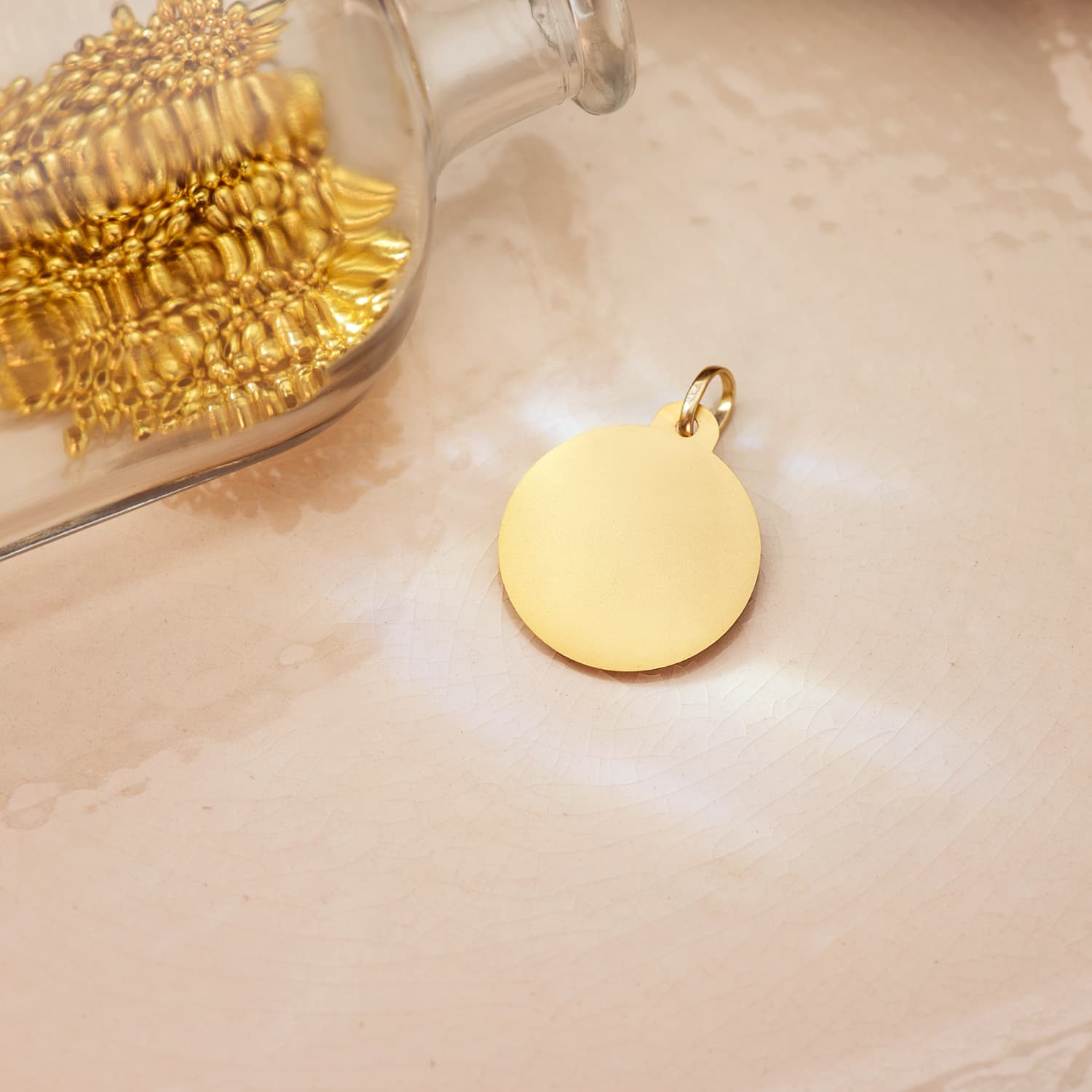 Médaille 18K Sacré Cœur de Jésus Taille Croix 22 mm