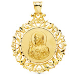 Médaille Scapulaire 18K Cerco Corazon De Jesus YV Carmen 45x40 mm