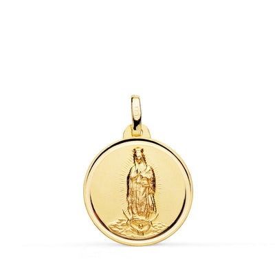 18K Virgin of Guadalupe Medal Bezel 18 mm