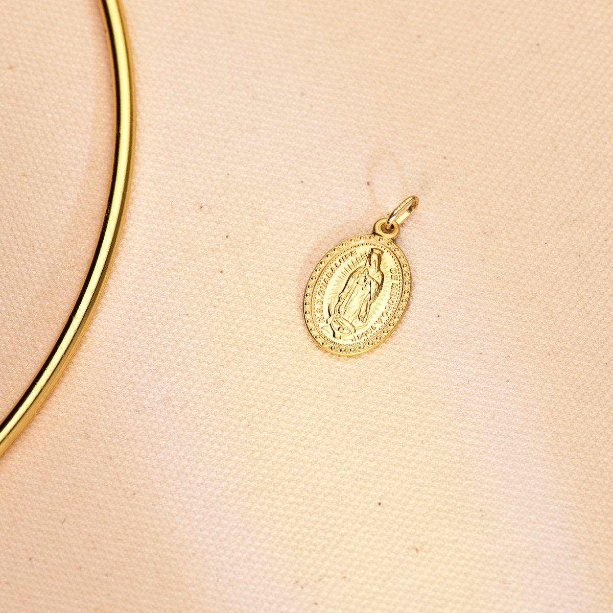 18K Escapular Virgin of Guadalupe 23x15 mm