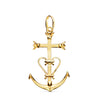 18K Yellow Gold Camargue Cross. 32 x 20 mm