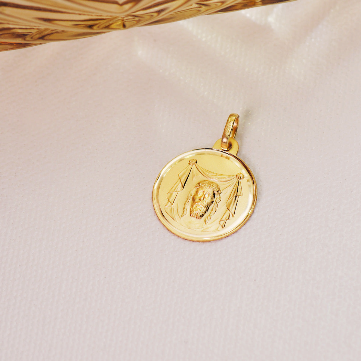 Medaglia Santa Faz 18K Bisel 18 mm