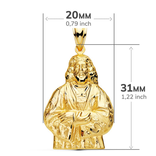 18K Cristo Medinacelli 31x20 mm