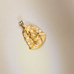 18K Christ of Medinaceli Face Pendant. 32x25mm