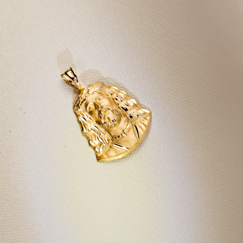 Pendentif visage du Christ de Medinaceli 18K. 32x25mm