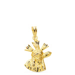 Pendentif 18K Christ de la Grande Puissance Silhouette 20x15 mm