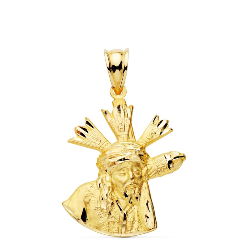 Silhouette du Christ Grande Puissance 18K 24x20 mm