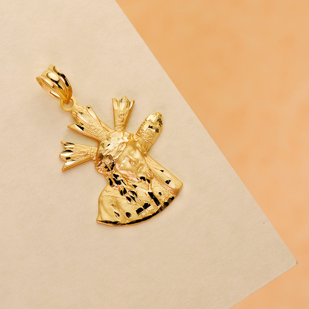 18K Cristo Gran Poder Silhueta 24x20 mm