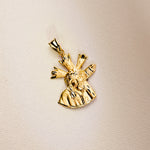 18K Christ Great Power Silhouette 28x24 mm