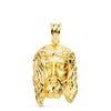 18K Christ Head Pendant 26x16 mm