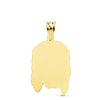 18K Colgante Cabeza Cristo 26x16 mm