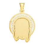 Pendentif Tête de Christ 18K Bordure 29x25 mm