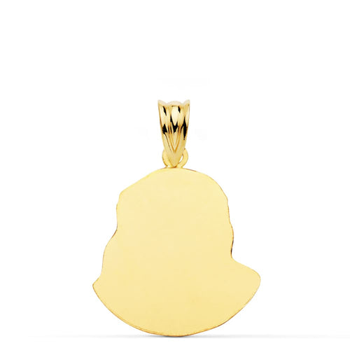 18K Murillo Christ Pendant 23x18 mm