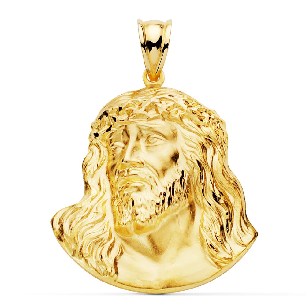 18K Cristo Santo Rostro 42x35 mm
