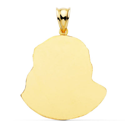 Pendentif Or Jaune 18 Carats Cristo De Murillo 30x27 mm