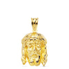 18K Christ of the Good Death Pendant 23x15 mm