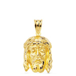 18K Christ of the Good Death Pendant 23x15 mm