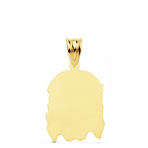 18K Christ of the Good Death Pendant 23x15 mm