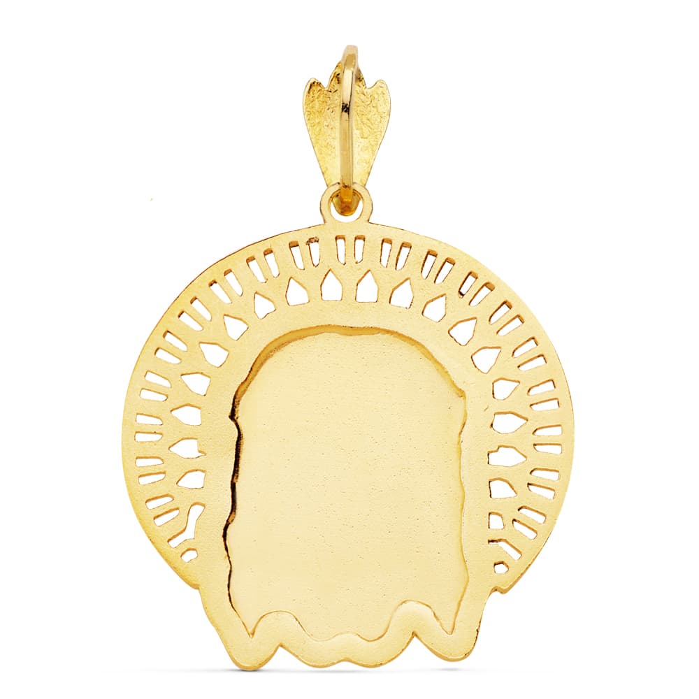 18K Pendant Head of Christ Frame 31x31 mm
