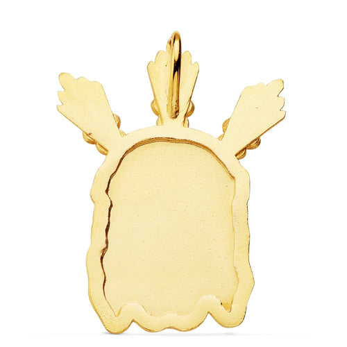 18K Christ Head Pendant Powers 39x28 mm