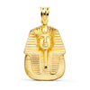 18K Yellow Gold Tutankhamun Pendant. 24x18mm