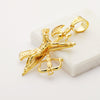 18K Yellow Gold Legionary Cross Without Crown 55x40 mm