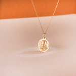 18K Medal Virgin Our Lady of Coromoto 18 mm Bezel Size