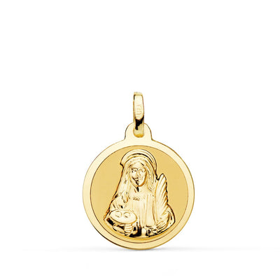 18K Saint Lucia Medal Shine 18 mm