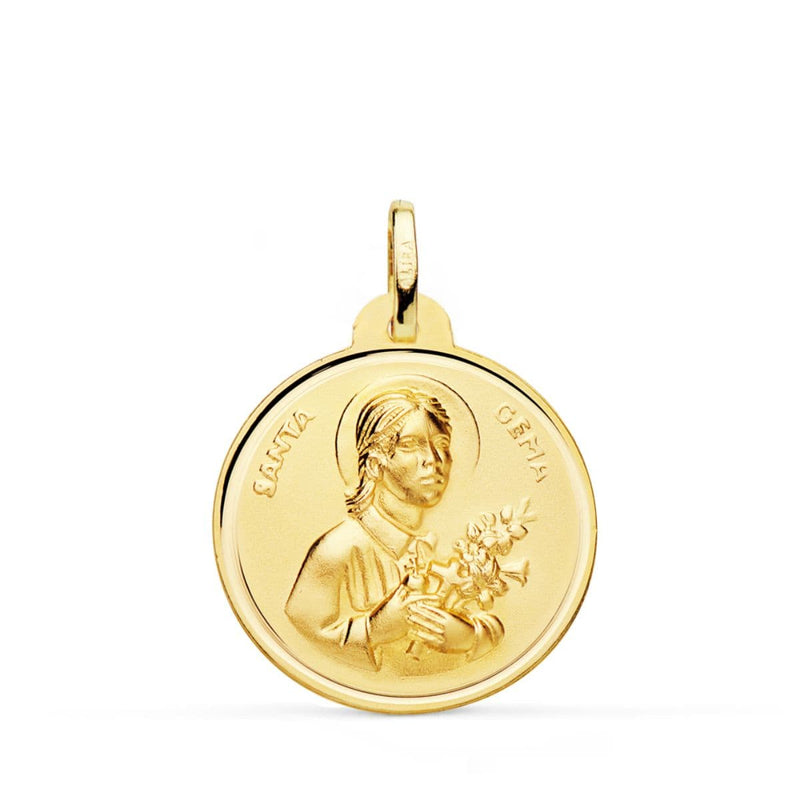 Lunette de médaille Holy Gem 18K 22 mm