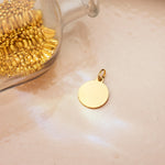 Lunette Médaille Sainte Rita Or Jaune 18 Carats 14 mm