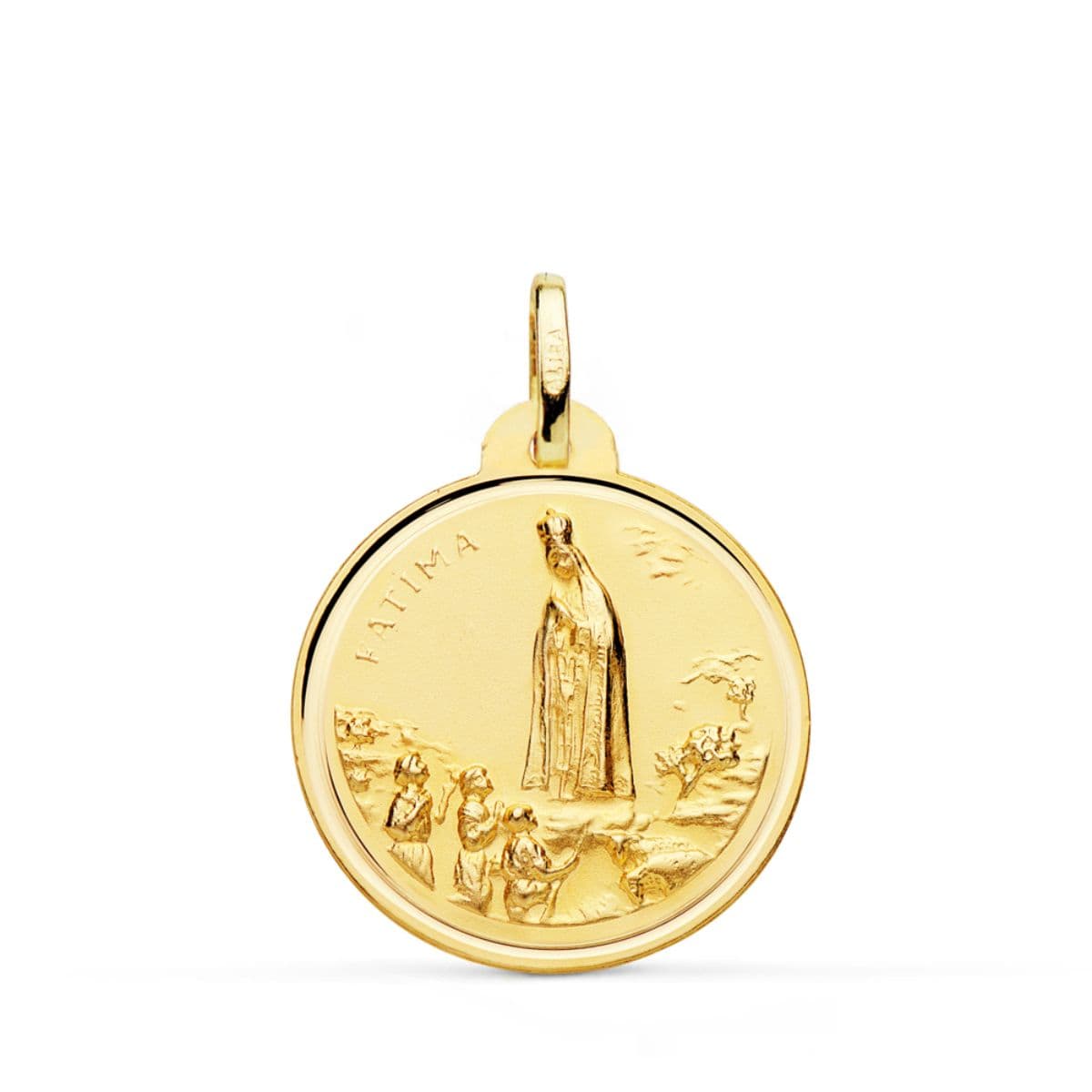 18K Medaille Jungfrau von Fatima 22 mm