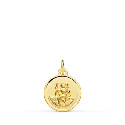 18K St. Christopher Medal Bezel 12mm
