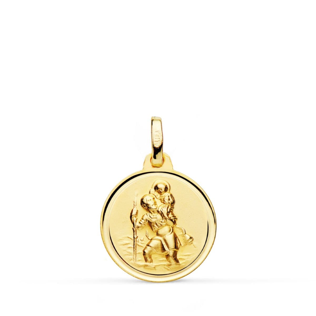 18K Medal Saint Christopher Bezel 16 mm