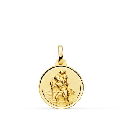 18K St. Christopher Medal Bezel 16mm